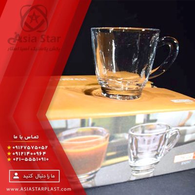 فنجان کافه بلوری در کیفیت عالی