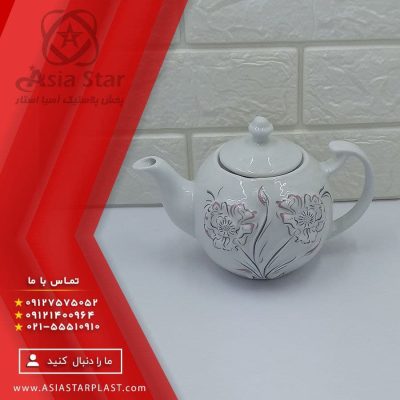 قوری طرح برجسته گرد در کیفیت عالی