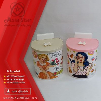 سطل کابینتی چاپدار رزمن در طرح های متنوع