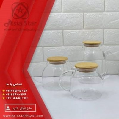 قوری بامبو در سه سایز مختلف