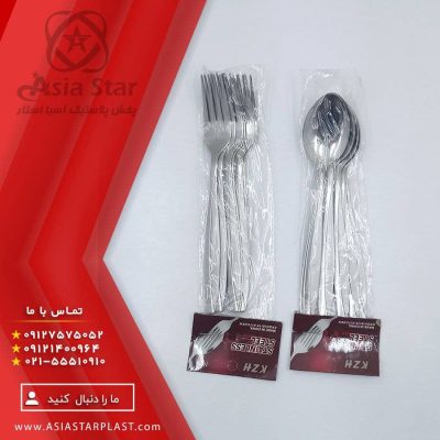 قاشق و چنگال استیل شش تایی - پخش عمده