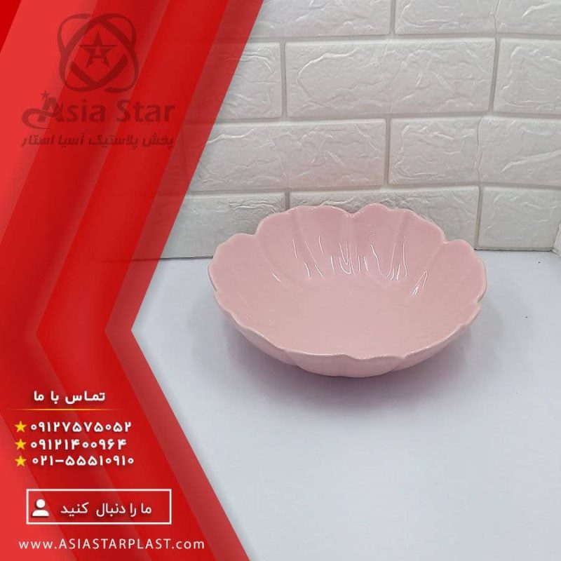 کاسه سالاد سرامیکی رنگی با رنگبندی زیبا