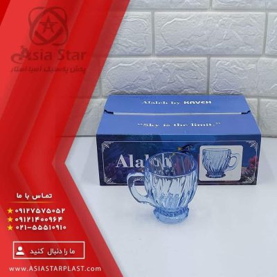 فنجان بلوری آلاله - پخش عمده 