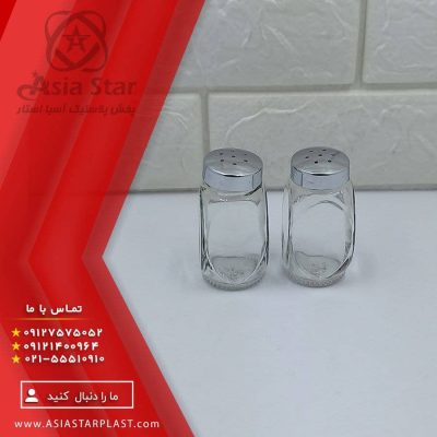 نمک پاش بلوری درب کروم با کیفیت عالی