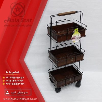 جا پیازی ۳ طبقه آسیا صنعت مدل ارمغان - پخش پلاستیک آسیا استار