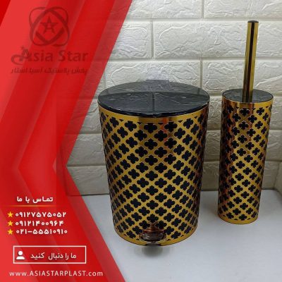 سطل و فرچه لیمون طرح گل - پخش آسیا استار