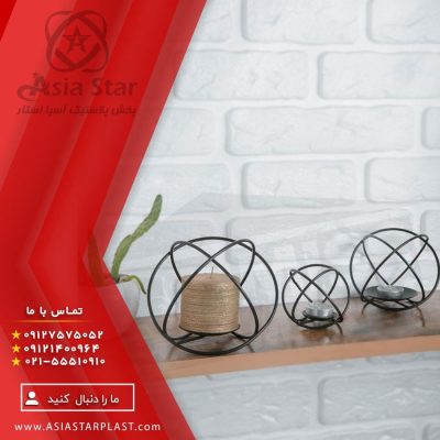 فروش عمده جا شمعی منظومه رنگی میس ماری