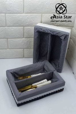 جا قاشقی چرم دوخانه -مجموعه پخش پلاستیک آسیا استار
