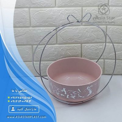 پخش ظرف میوه استند دار رزمن طرح ماربل